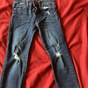 Dark blue denim jeans little girl size 6x